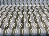 Paxton Belgian Velvet Upholstery Fabric - Platinum Silver Ogee Stripe, 54" Width (1 Yard)