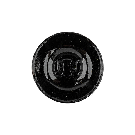 Gold Shaded Glass Button - 36L/23mm