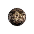 Gold Shaded Glass Button - 36L/23mm