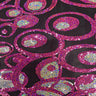 Mesh Sequin Hologram Fabric 50" Black Turquoise