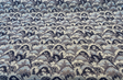 Stark Landscape Blue Chenille Tapestry Fabric - Navy Blue, Light Blue, Beige, 54" Width (By The Yard)