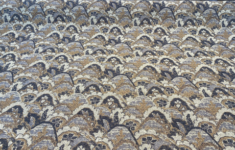 Stark Pecan Graystone Chenille Tapestry Fabric - Pecan, Beige, Charcoal, Gray, 54" Width (By The Yard)