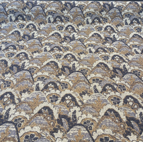 Stark Pecan Graystone Chenille Tapestry Fabric - Pecan, Beige, Charcoal, Gray, 54" Width (By The Yard)