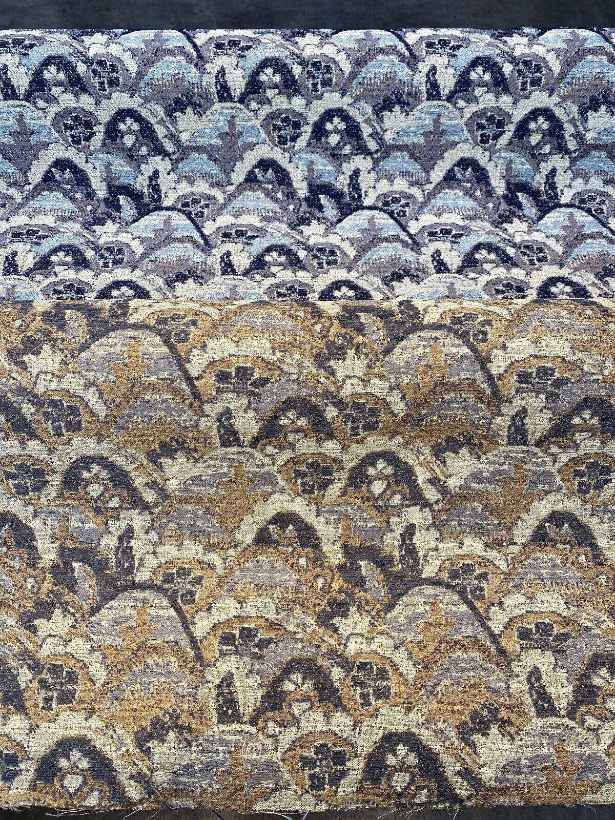 Stark Pecan Graystone Chenille Tapestry Fabric - Pecan, Beige, Charcoal, Gray, 54" Width (By The Yard)