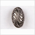 Black/Platinum Glass Button - 24L/15mm