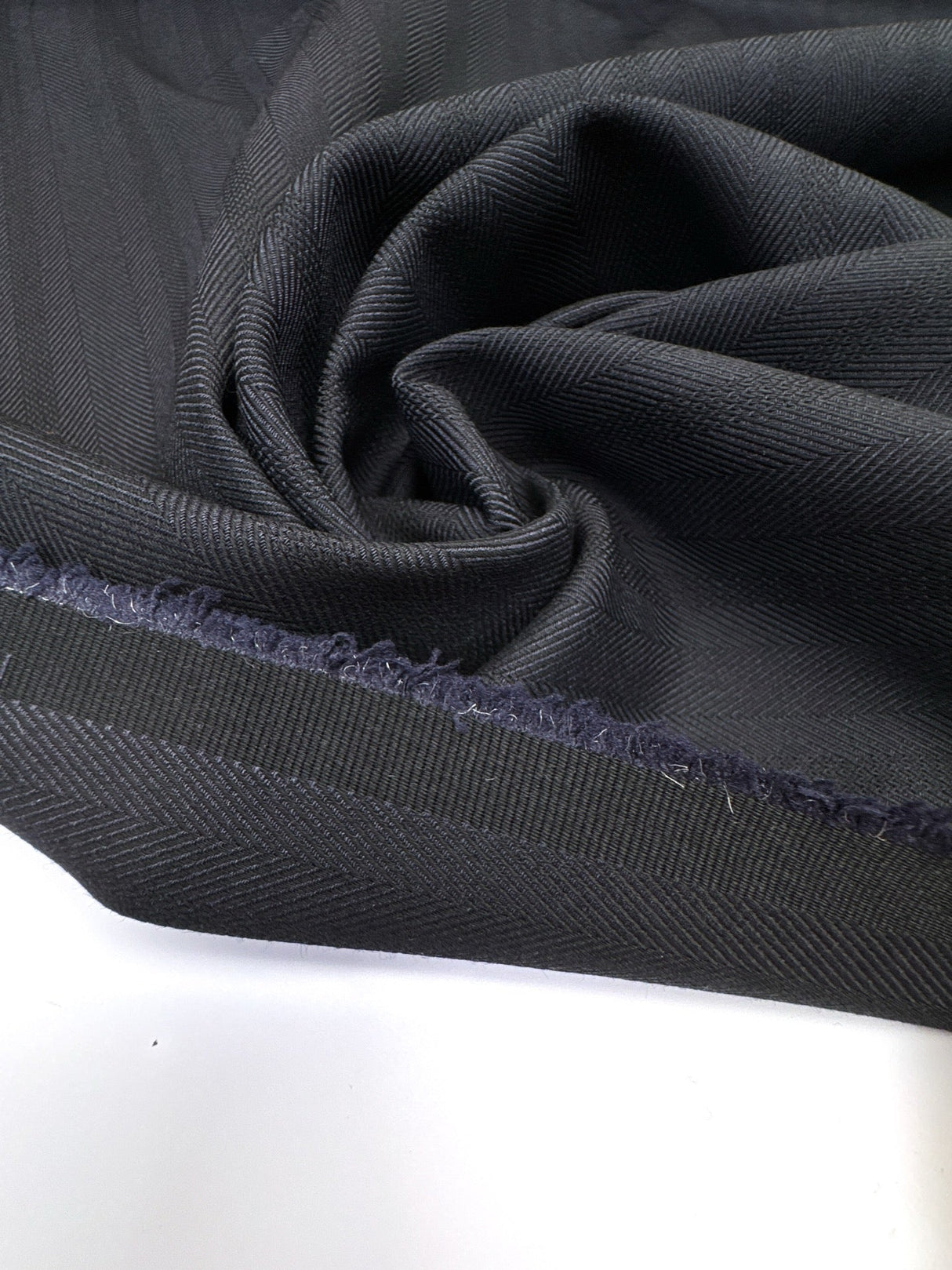 Wool Blend Twill Striped Purple Black