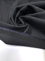 Wool Blend Twill Striped Purple Black