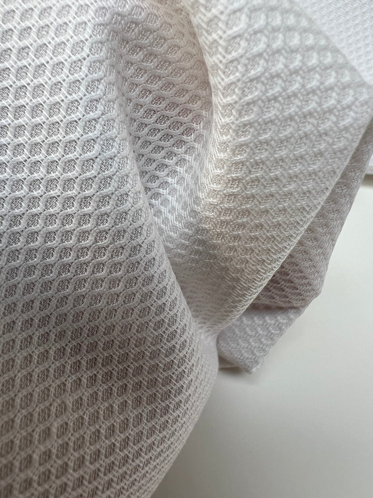 Cotton Viscose Fabric White