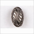 Black/Platinum Glass Button - 36L/23mm