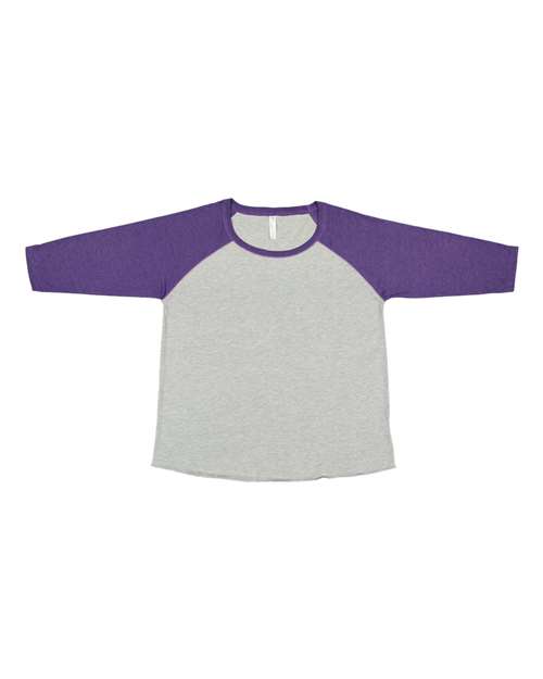 Women's curvy baseball three-quarter sleeve tee for game day