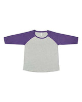 LAT Women's Curvy Collection Baseball Three-Quarter Sleeve Tee