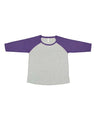 LAT Women's Curvy Collection Baseball Three-Quarter Sleeve Tee