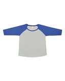 LAT Women's Curvy Collection Baseball Three-Quarter Sleeve Tee