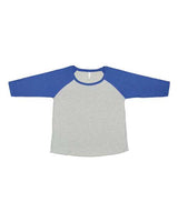 LAT Women's Curvy Collection Baseball Three-Quarter Sleeve Tee