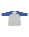 LAT Women's Curvy Collection Baseball Three-Quarter Sleeve Tee