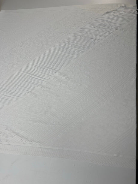 Polyamide Elastane Knitted Floral White