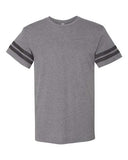 Camiseta de fútbol para hombre de punto fino de cuello redondo y manga corta