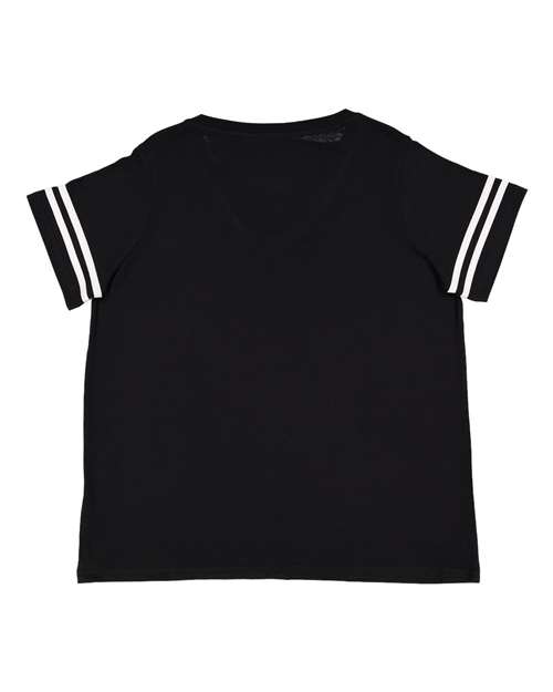 Curvy Collection Women's Vintage Football T-Shirt