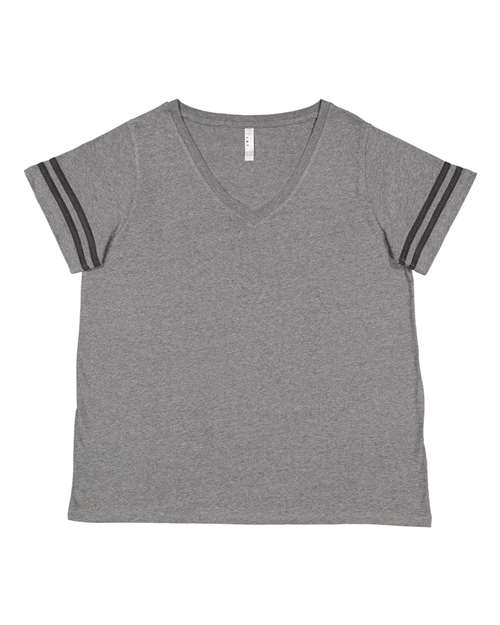 Women's Curvy Collection Vintage Football T-Shirt
