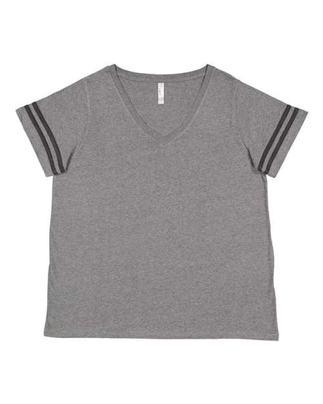 Women's Curvy Collection Vintage Football T-Shirt