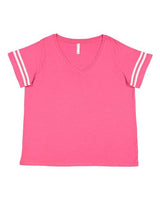 Women's Curvy Collection Vintage Football T-Shirt