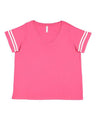 Women's Curvy Collection Vintage Football T-Shirt