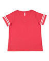 Women's Curvy Collection Vintage Football T-Shirt