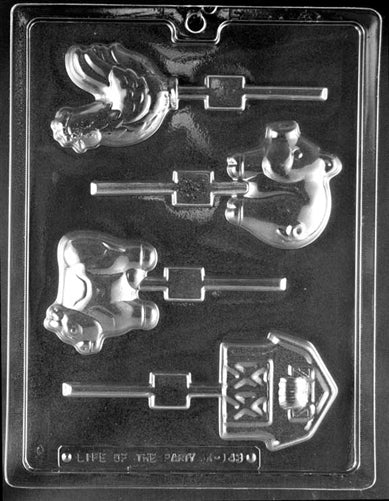 Farm Animal Lolly Chocolate Mold