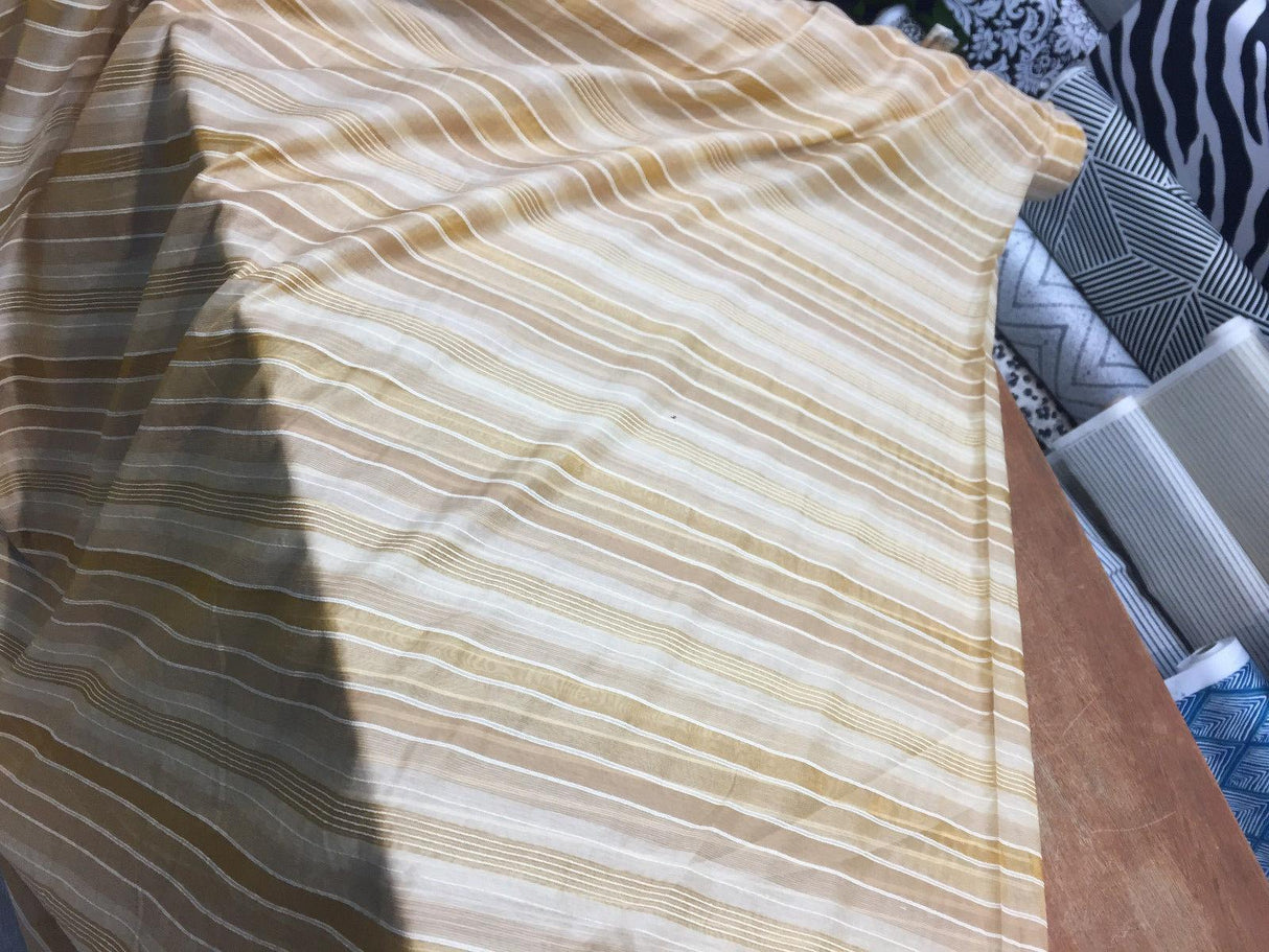 Gold Stripes Fabric - Gold Stripes, 120" Double Width (50 Yards)