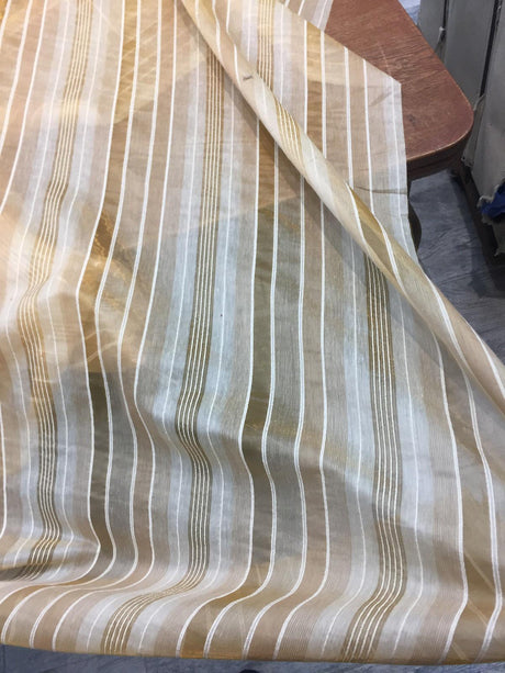 Gold Stripes Fabric - Gold Stripes, 120" Double Width (50 Yards)