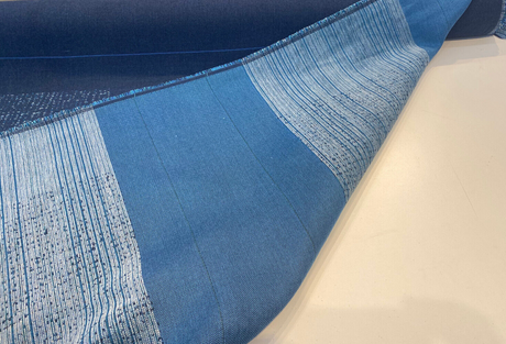 Sunbrella Soft Chenille Acrylic Fabric - Drift Blues, Blue/Teal/Light Blue, 56" Width (1 Yard)