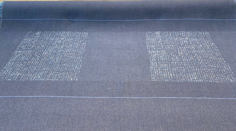 Sunbrella Soft Chenille Acrylic Fabric - Drift Blues, Blue/Teal/Light Blue, 56" Width (1 Yard)