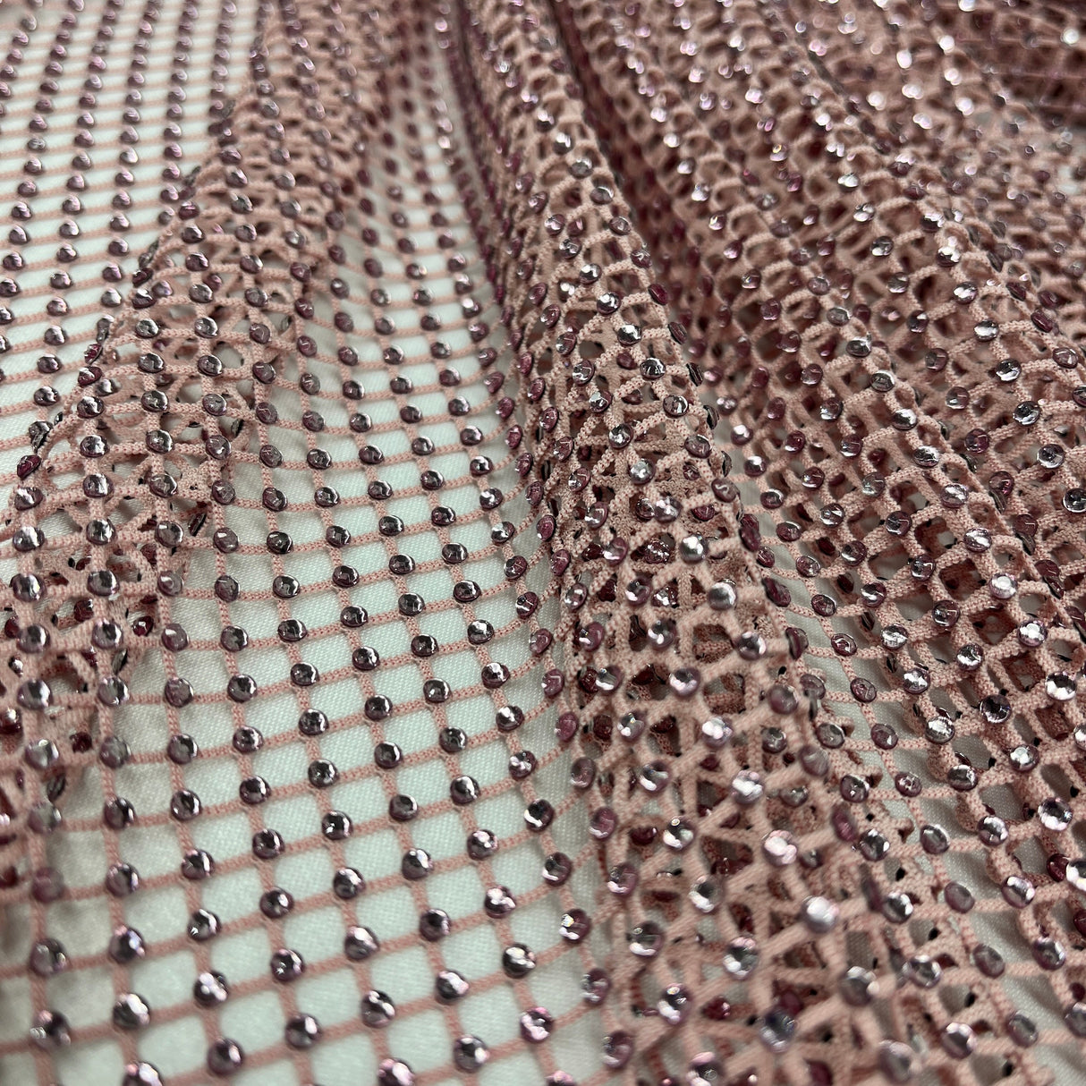 Diamond Fishnet 4-Way Stretch Fabric