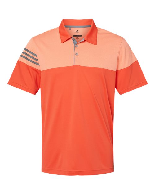 Heathered 3-Stripes Colorblocked Polo