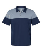 Heathered 3-Stripes Colorblocked Polo