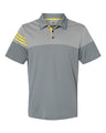 Heathered 3-Stripes Colorblocked Polo