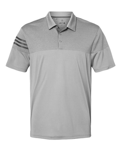 Heathered 3-Stripes Colorblocked Polo