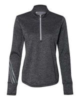 Women's Brushed Terry Heathered Quarter-Zip Pullover