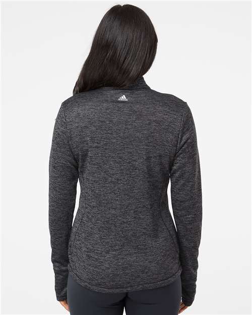 Women's Brushed Terry Heathered Quarter-Zip Pullover