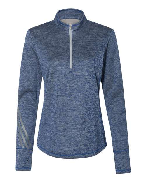 Women's Brushed Terry Heathered Quarter-Zip Pullover