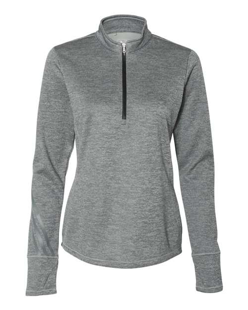 Women's Brushed Terry Heathered Quarter-Zip Pullover