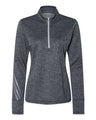 Women's Brushed Terry Heathered Quarter-Zip Pullover