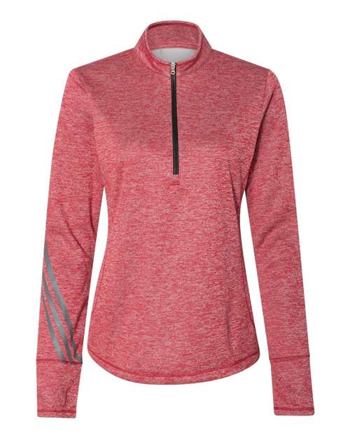 Women's Brushed Terry Heathered Quarter-Zip Pullover