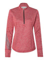 Women's Brushed Terry Heathered Quarter-Zip Pullover