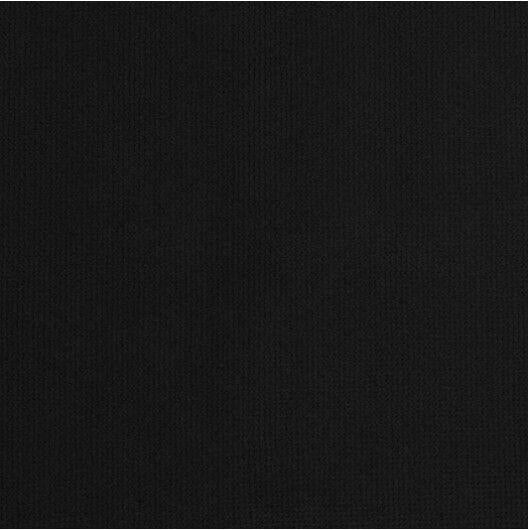 Royal Black Synthetic Velour Fabric - Black, 54" Width (1 Yard)