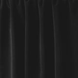 Royal Black Synthetic Velour Fabric - Black, 54" Width (1 Yard)