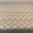 Fischer Chevron Sunbrella Acrylic Fabric - Pink Celadon Chevron, 54" Width (1 Yard)
