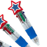 3 1/2" Micro Patriotic Plastic Shuttle Pens 12 Pc.