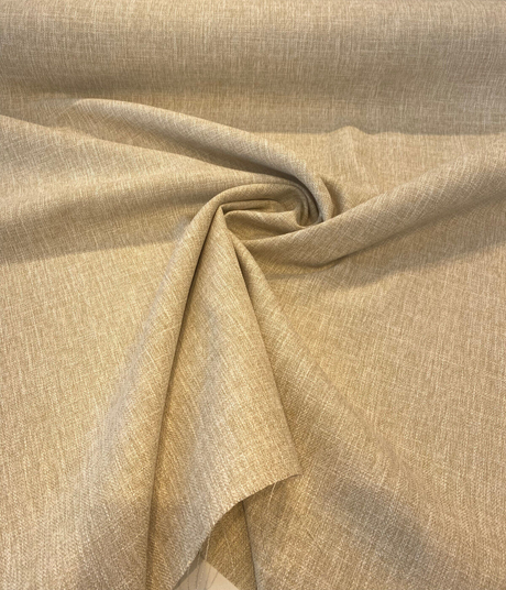 Berkley Wheat Cream Polyester Fabric - Solid Texture, 57" Width (1 Yard)