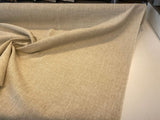 Berkley Wheat Cream Polyester Fabric - Solid Texture, 57" Width (1 Yard)